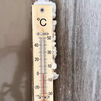 剣山ヒュッテの温度計