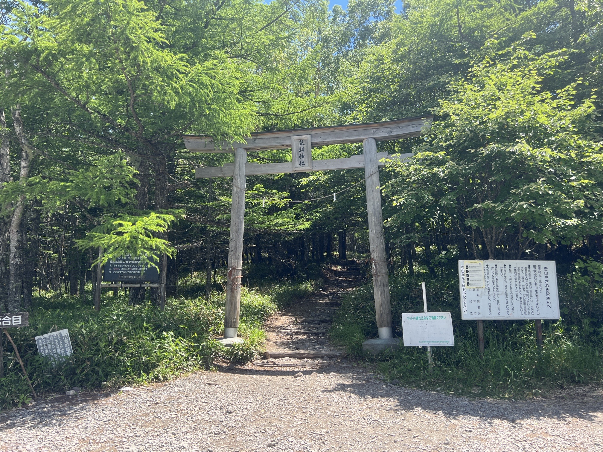 7合目、鳥居からスタート