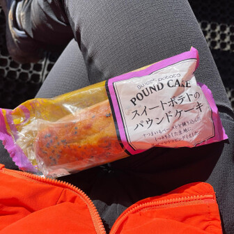 残りの行動時間も短いので昼は甘いケーキですませました🥖