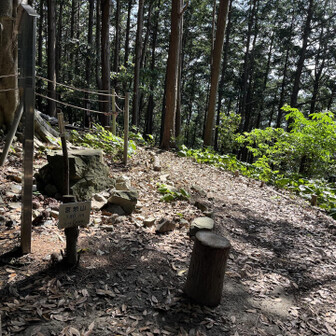 山頂は展望無し