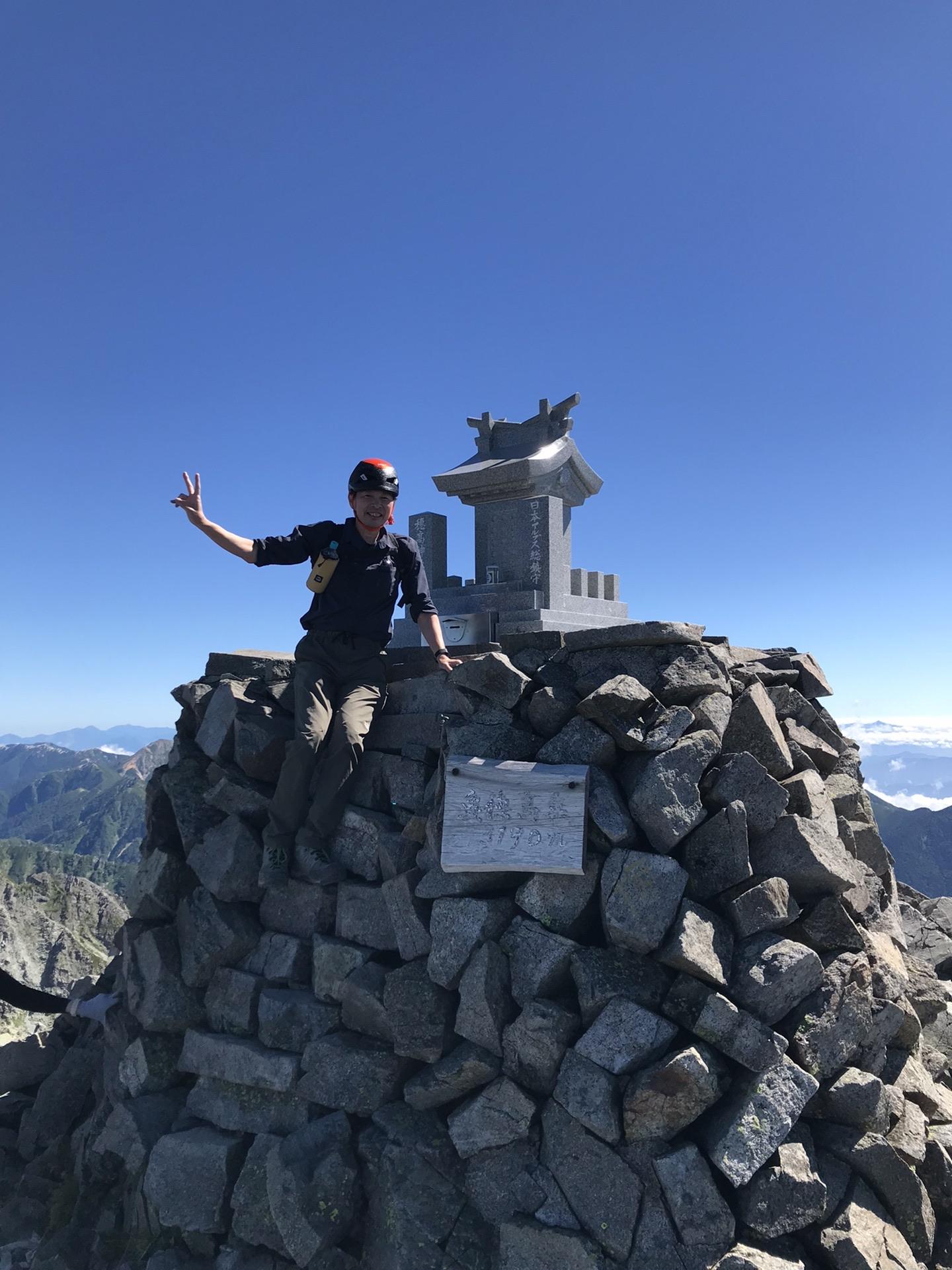 穂高岳(涸沢岳から)の油絵