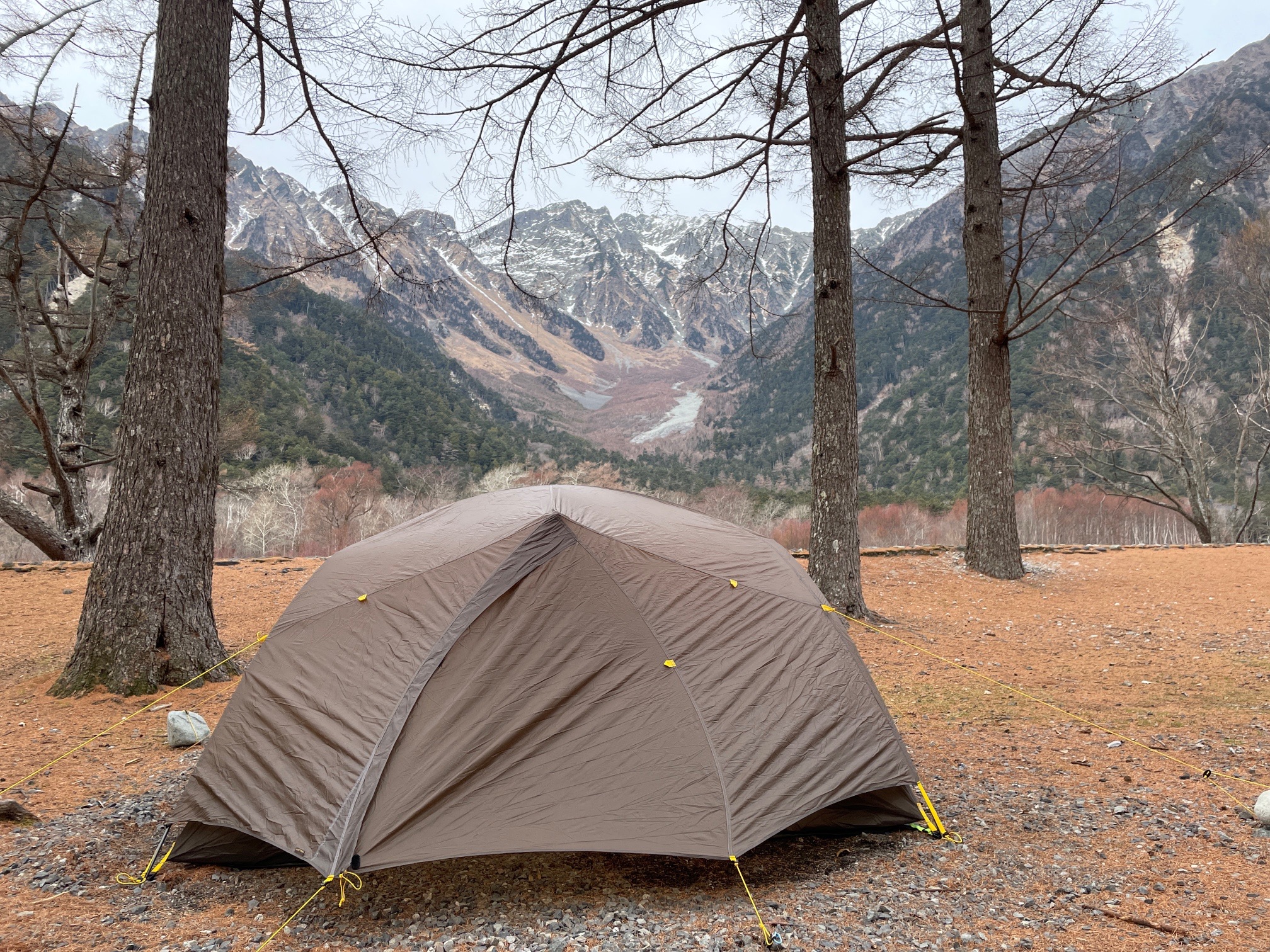 シーズンオフの上高地探索 小梨平テント泊 Kimihibiさんの常念岳 大天井岳 燕岳の活動データ Yamap ヤマップ