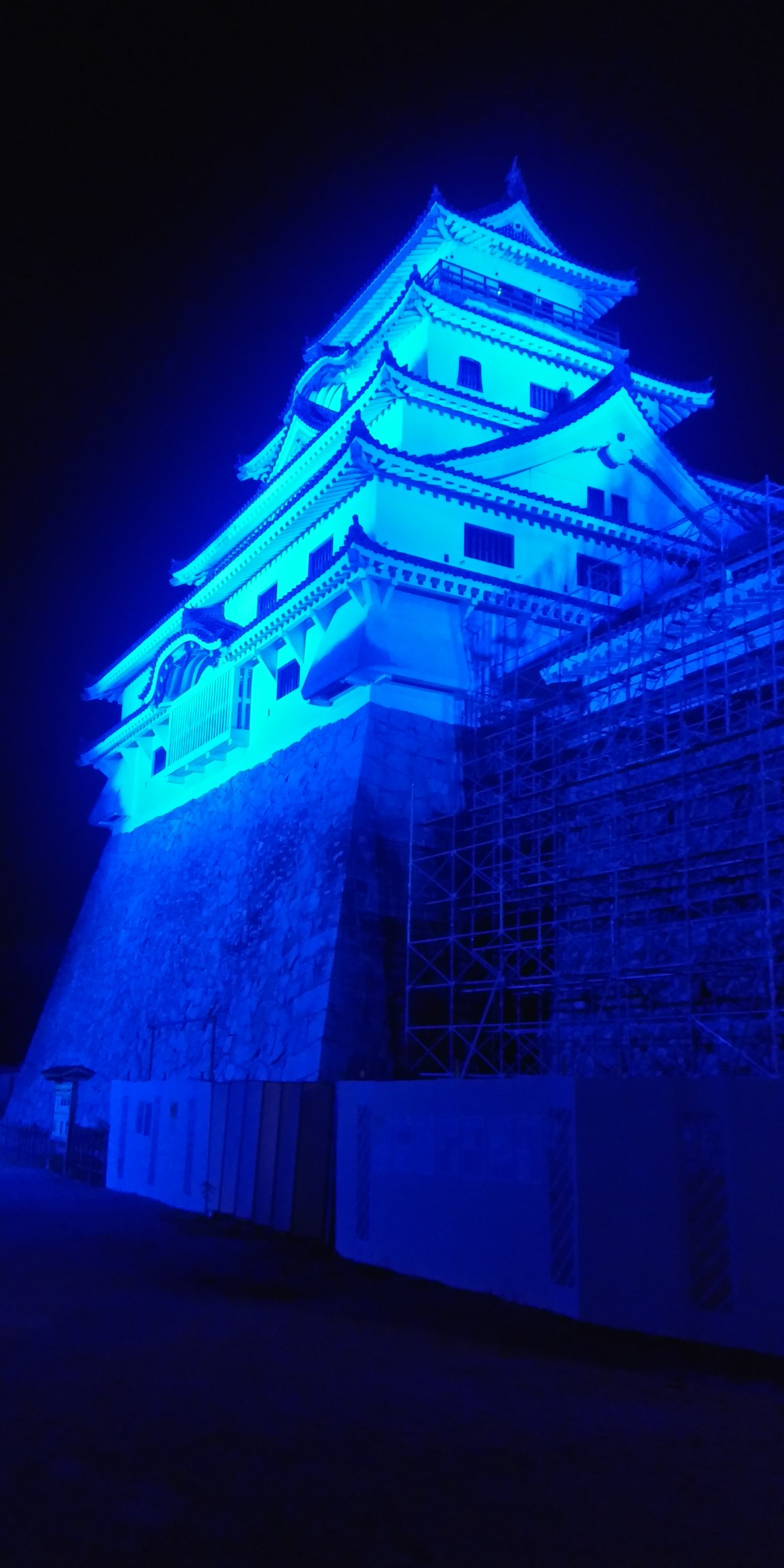 夜の唐津城へウォーキング 09 12 Hideさんのウォーキングの活動データ Yamap ヤマップ