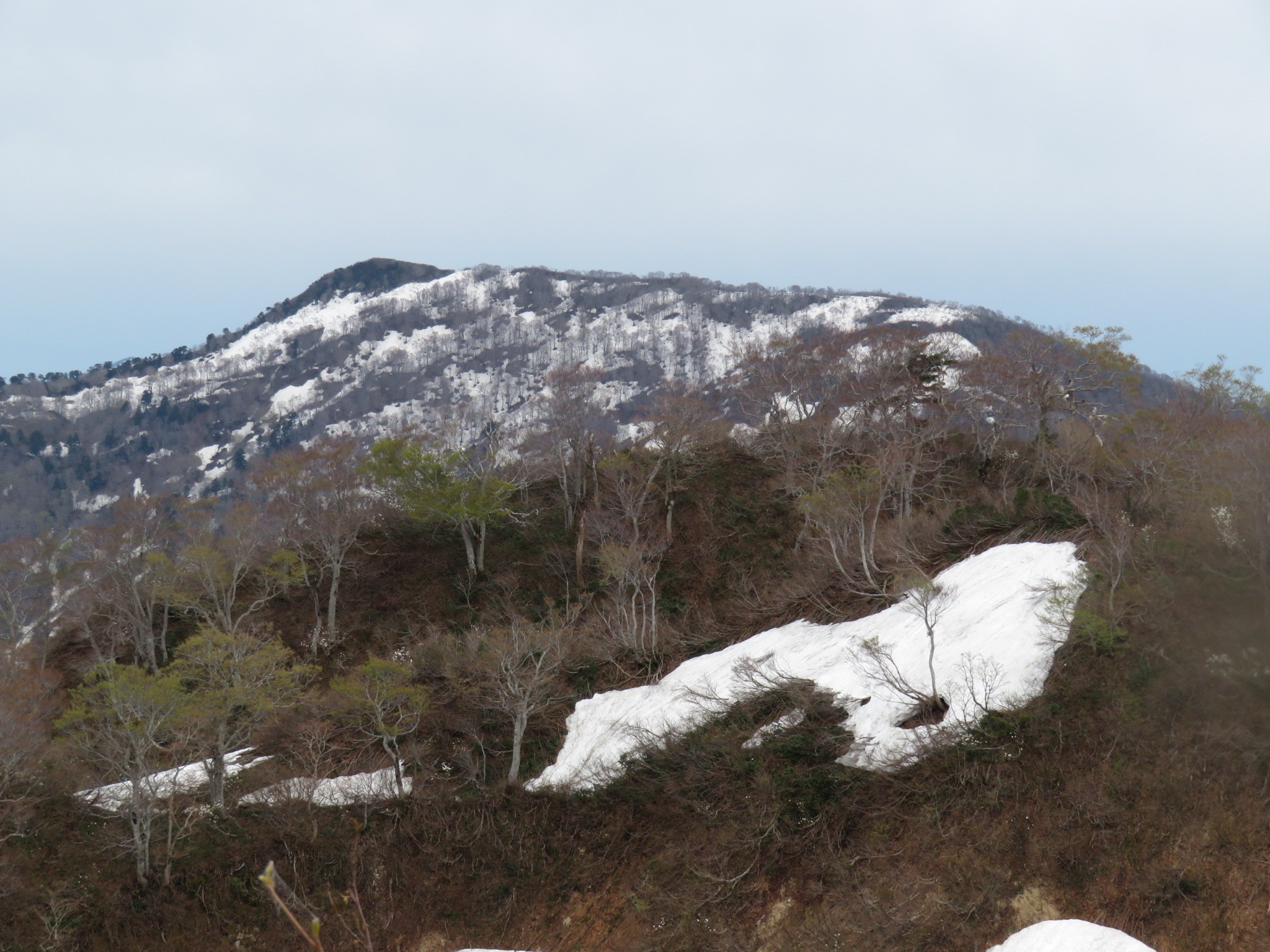 木六山・銀次郎山 灰ヶ岳展望 五剣谷