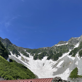 前穂高岳からの吊尾根