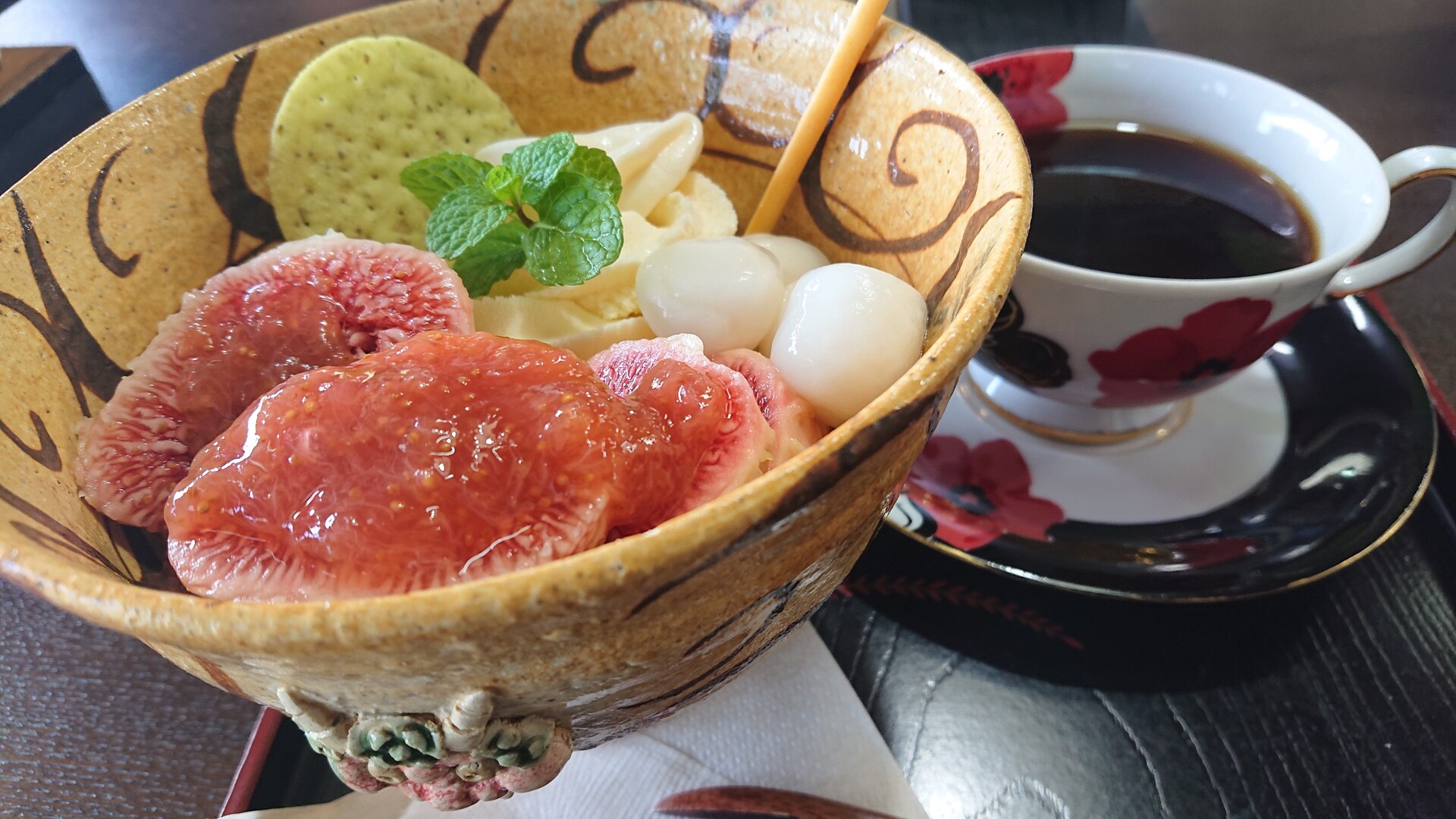 富山 八尾のカフェ いちじくソフト うささんのモーメント Yamap ヤマップ